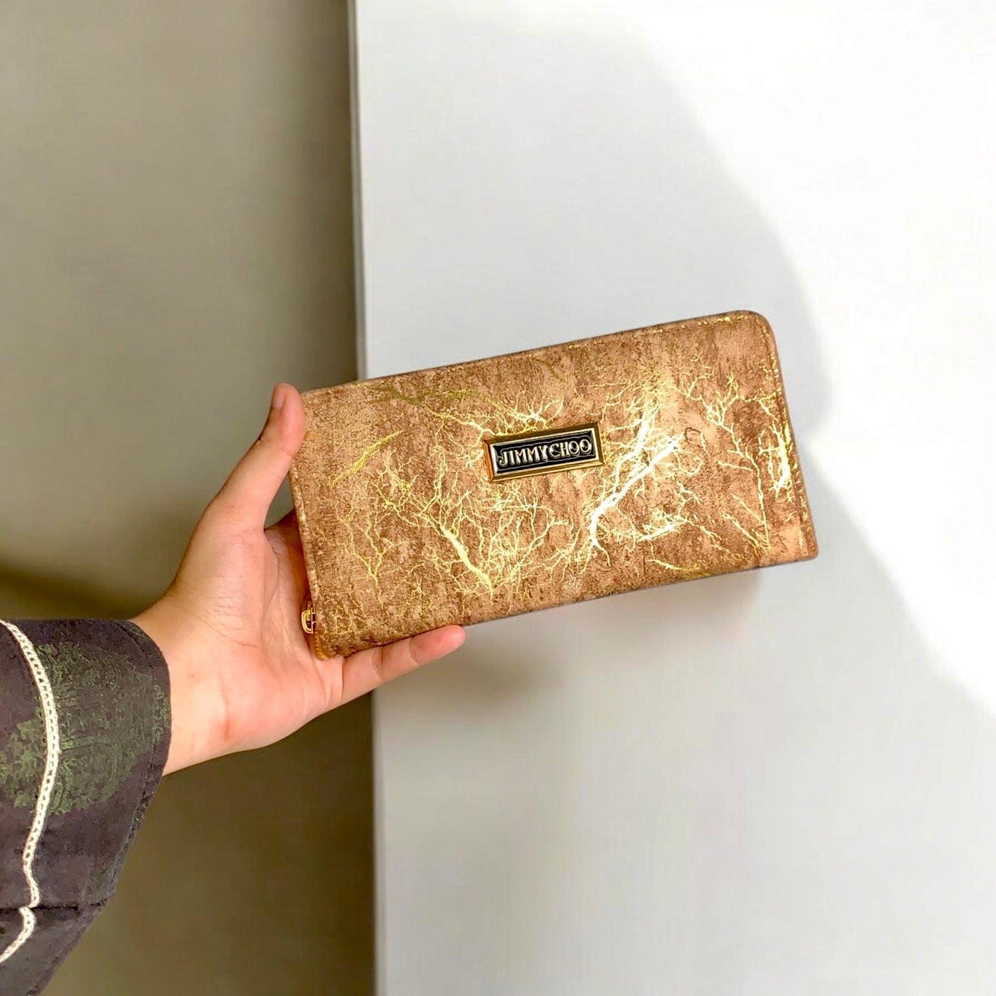 Gold Streak Long Wallet