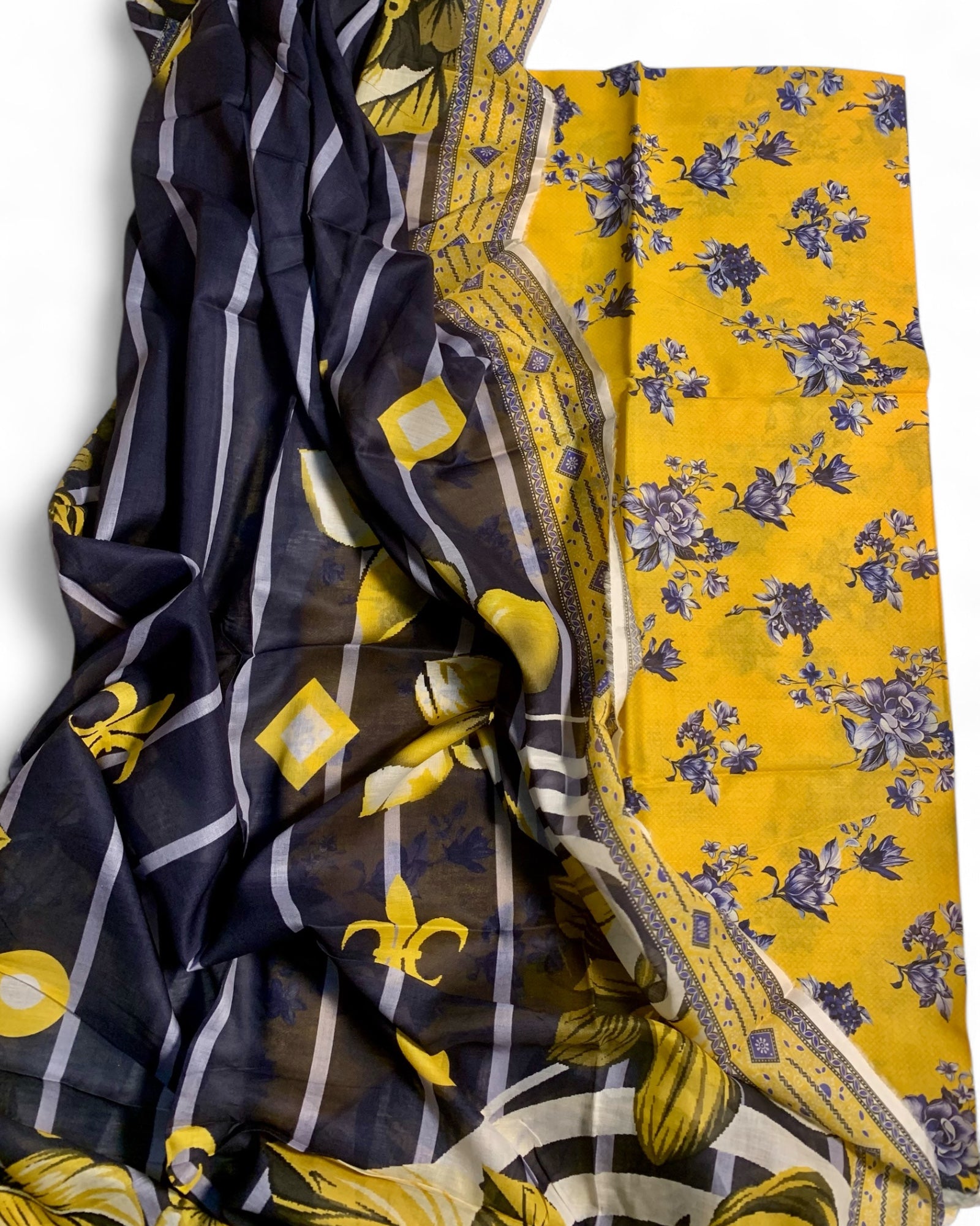 2 Pc Unstitched Lawn - HL2P03