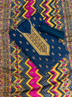 3 Pc Unstitched Lawn Suit - Printed