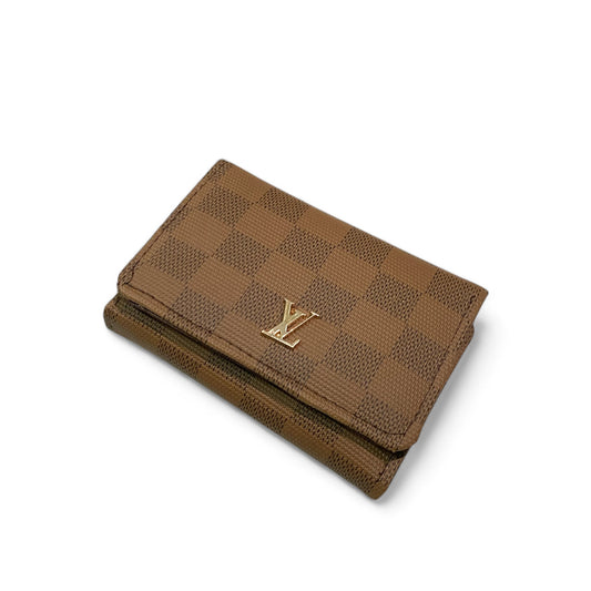 Checkered Pattern Wallet - Mini