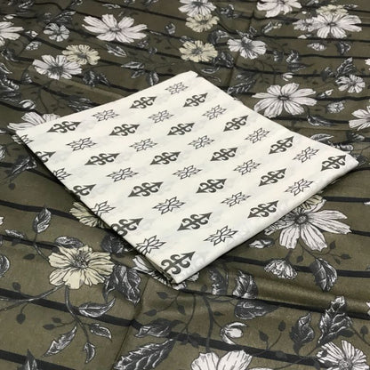 2 Pc Unstitched Lawn - HL2P04