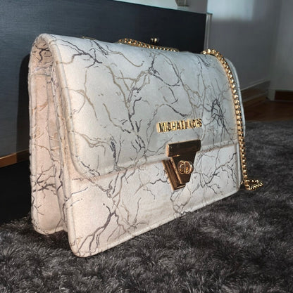 Marble Print Shoulder Bag