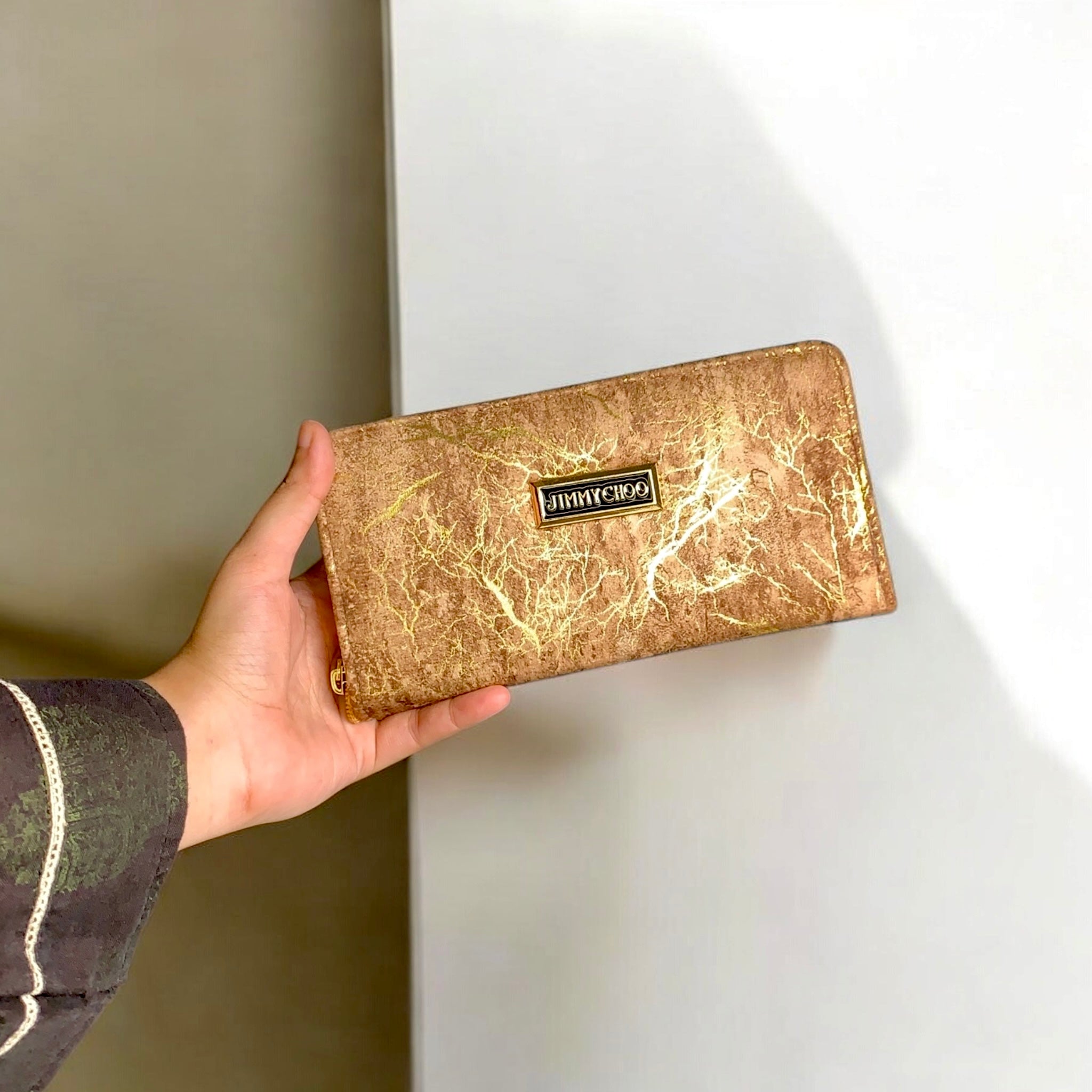 Gold Streak Long Wallet