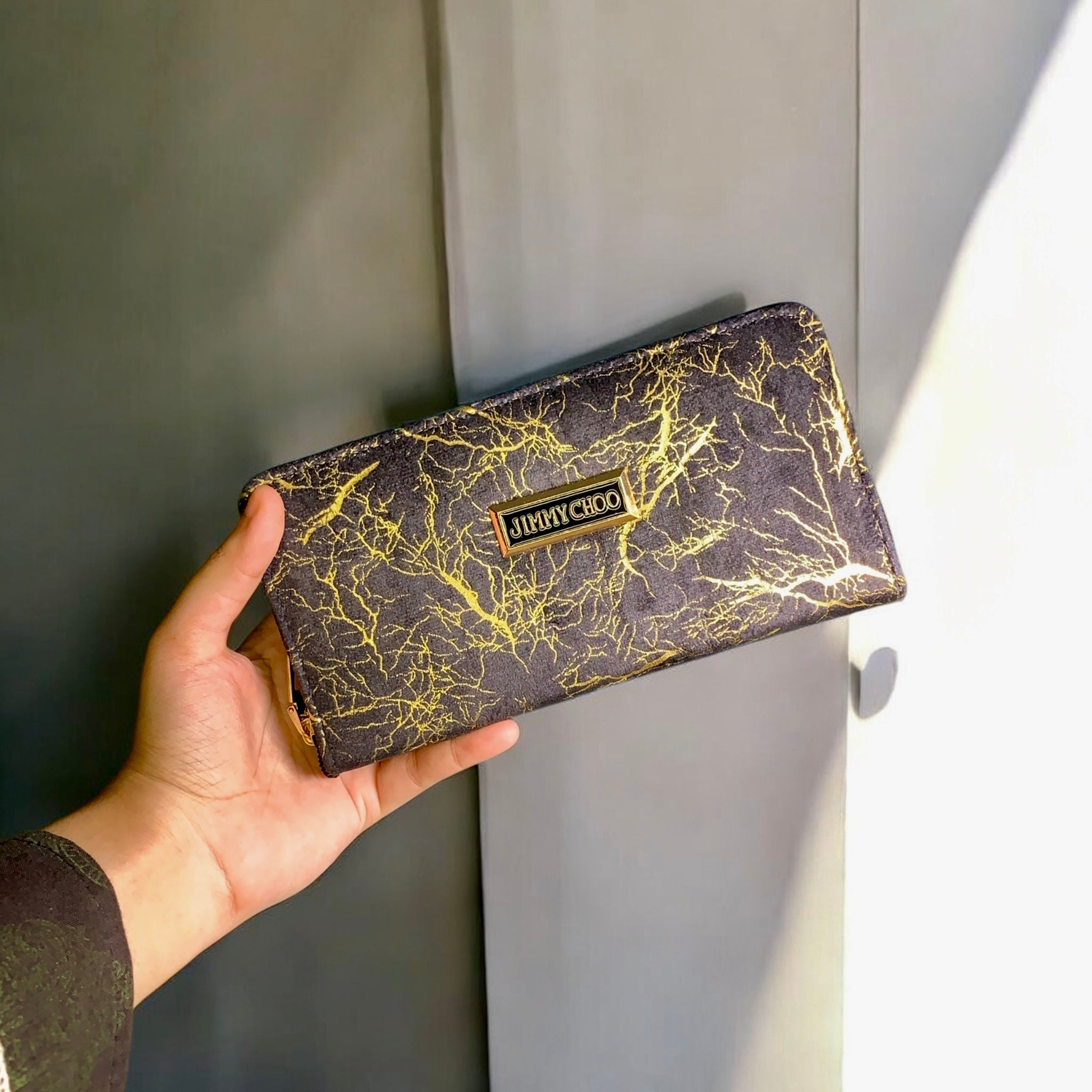 Gold Streak Long Wallet