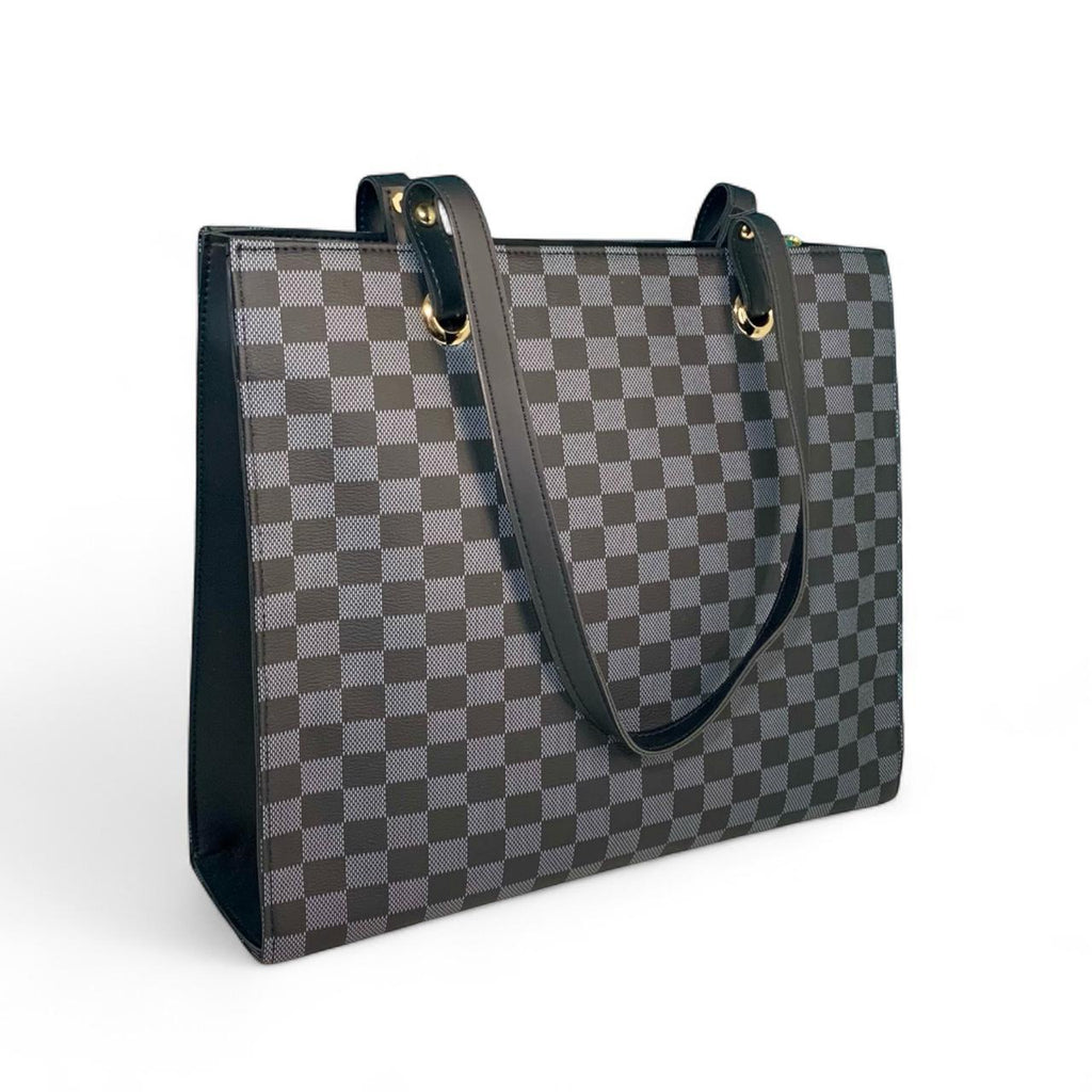 Tote Bag - Checkered Pattern - Hayaat Classics