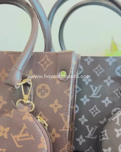 Luxe Monogram Shoulder Bag